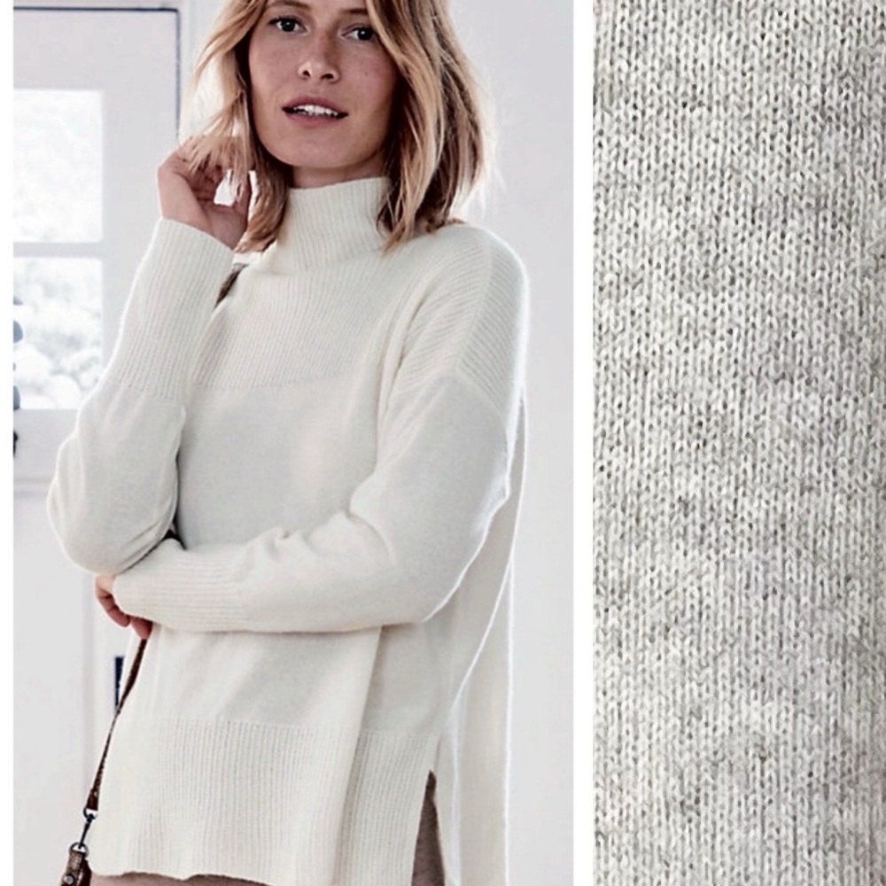 BOGO! GARNET HILL Highline Cashmere Sweater Heather Gray Size XL